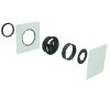 Ubbink Haelix Quadro Rondo Ventiel Toe- en Afvoer Kunststof Wit Ø125mm
