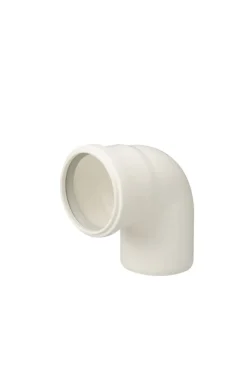 Ubbink Rolux Bocht Enkelwandig Polypropyleen Wit 87° Ø80mm