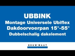 Ubbink Ubiflex Dakdoorvoerpan Zwart 15-55° 500x600mm Ø131mm