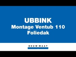 Ubbink Ventub Dakdoorvoer Kunststof Zwart Enkelwandig 0-55° Ø110mm
