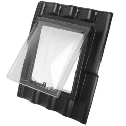 Ubbink Zolderraam SND1 PE Zwart Sneldek 4-pans 38x44cm