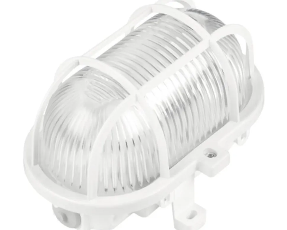 Unitec Wandlamp Lena Wit Bulleye Ovaal IP44