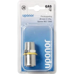 Uponor MLC gas Persovergangsfitting Buitendraad 20 mm x 1/2'' Buiten