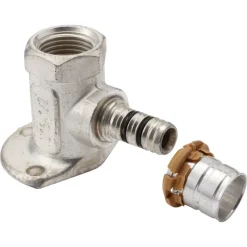 Uponor MLC Muurplaat messing 16 mmx1/2'' Binnen met ronde flens 10 stuk