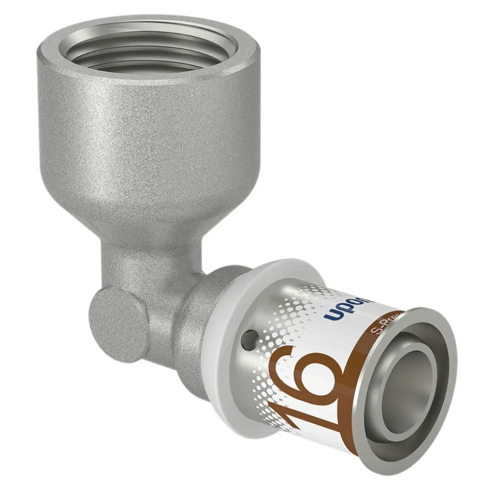 Uponor Persknie messing 16 mm x 1/2'' Binnen 2 stuk