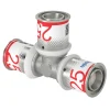 Uponor Pers T-stuk messing 25 mm