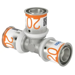 Uponor Pers T-stuk messing 20 mm 2 stuk