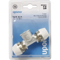 Uponor RTM T-stuk 16x1/2'' Binnendraad x 16 mm