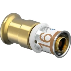 Uponor S-Press Overgangskoppeling M/V 16x15 CU-SST