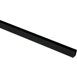 U-profiel Aluminium Zwart