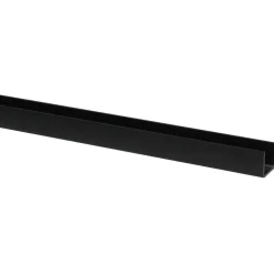 U-profiel Kunststof Zwart 18x21x2600mm