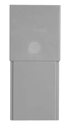 Verlengstuk PVC Ø 70/80 mm rechthoekig 80x60 mm met stadsuitloop ZZ