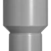 Verloop PVC Ø 70x125 mm t.b.v. HWA