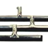 Vero Vloertrekker metaal/rubber 45 cm gegalvaniseerd/Zwart