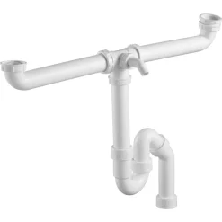 Viega Dubbele Gootsteenafvoer 7928.520 6/4" Wit