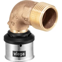 Viega Smartpress Overgangsstukbocht 90º 16mm x 1/2"