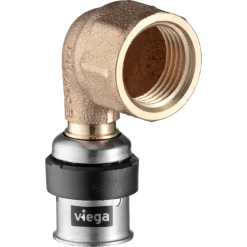 Viega Smartpress Overgangsstukbocht 90º 20mm x 3/4"