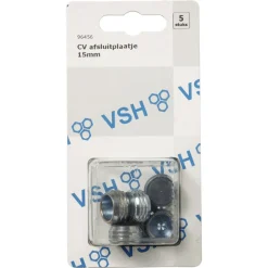 VSH Afsluitplaat Knel CV Chroom 15mm 5st