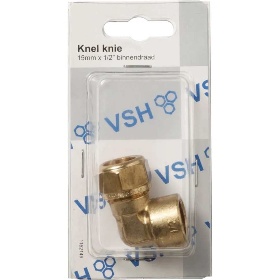 VSH Knel/draad knie 15 mm x 1/2'' binnendraad