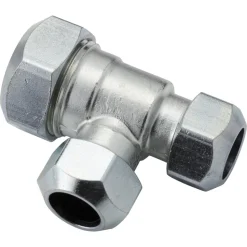 VSH T-Stuk CV Chroom 15x15x22mm
