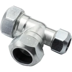 VSH T-Stuk CV Chroom 22x22x15mm