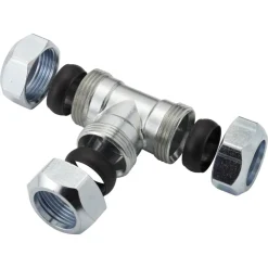 VSH T-Stuk CV Chroom 22x22x22mm 2st