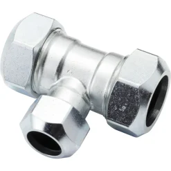 VSH T-Stuk CV Chroom 22x15x22mm 2st