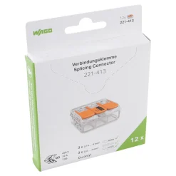 Wago Verbindingsklem 221-413 Compact 3x4mm2