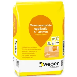 Weber Egalisatie Floor Fiber Vezelversterkt 4-30mm 25kg