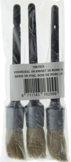 Wegwerp Kwastenset Rond 3st