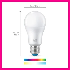 WiZ Slimme LED-Lamp E27 60W A60 Gekleurd en Wit Licht Mat 2st