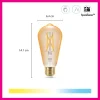 WiZ Slimme LED-Lamp E27 50W Filament ST64 Warm tot Koelwit Licht Goud