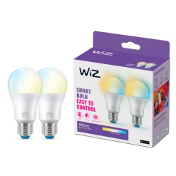 WiZ Slimme LED-Lamp E27 60W Filament A60 Warm tot Koelwit Licht Transparant 2st