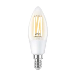 WiZ Slimme LED-Lamp E27 60W Filament C35 Warm tot Koelwit Licht Transparant