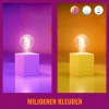 WiZ Slimme LED-Lamp E27 40W Filament A60 Gekleurd en Wit Licht Transparant