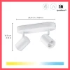 WiZ Slimme LED-Opbouwspot Draaibaar 5W Warm tot Koelwit Licht Imageo Wit 2st