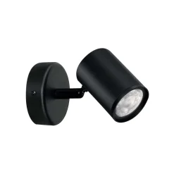WiZ Slimme LED-Opbouwspot Draaibaar 5W Gekleurd en Wit Licht Imageo Zwart