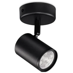 WiZ Slimme LED-Opbouwspot Draaibaar 5W Warm tot Koelwit Licht Imageo Zwart