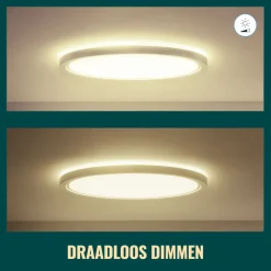 WiZ Slimme LED-Plafondlamp 17W Warmwit Licht Adria Wit