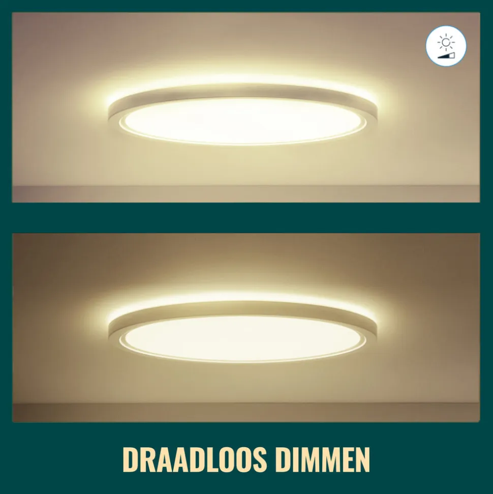 WiZ Slimme LED-Plafondlamp 17W Warmwit Licht Adria Wit