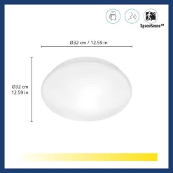WiZ Slimme LED-Plafondlamp 17W Warmwit Licht Adria Wit