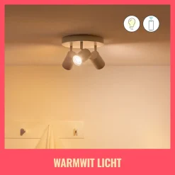 WiZ Slimme LED-Spot GU10 50W Wit Licht Mat 2st