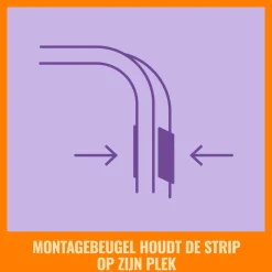 WiZ Slimme LED-Strip Neon Gekleurd en Wit Licht Inclusief Adapter 12V 3m