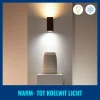 WiZ Slimme LED-Wandlamp Up and Down GU10 5W Gekleurd en Wit Licht Zwart 2st