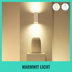 WiZ Slimme LED-Wandlamp Up and Down GU10 5W Gekleurd en Wit Licht Wit 2st