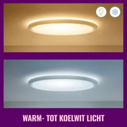 WiZ Superslim LED-Plafondlamp 14W Warm tot Koelwit Licht Zwart