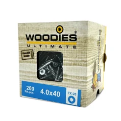 Woodies Ultimate Universele Schroef Verzinkt VK Voldraad T20 200st