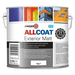 Zinsser Muurverf Allcoat Exterior Mat Base D 2,325L